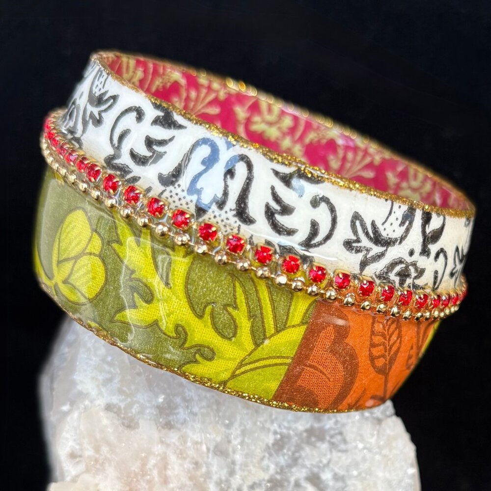 Iris Design Wide Bangle Fall Colours - Picture 3 of 3